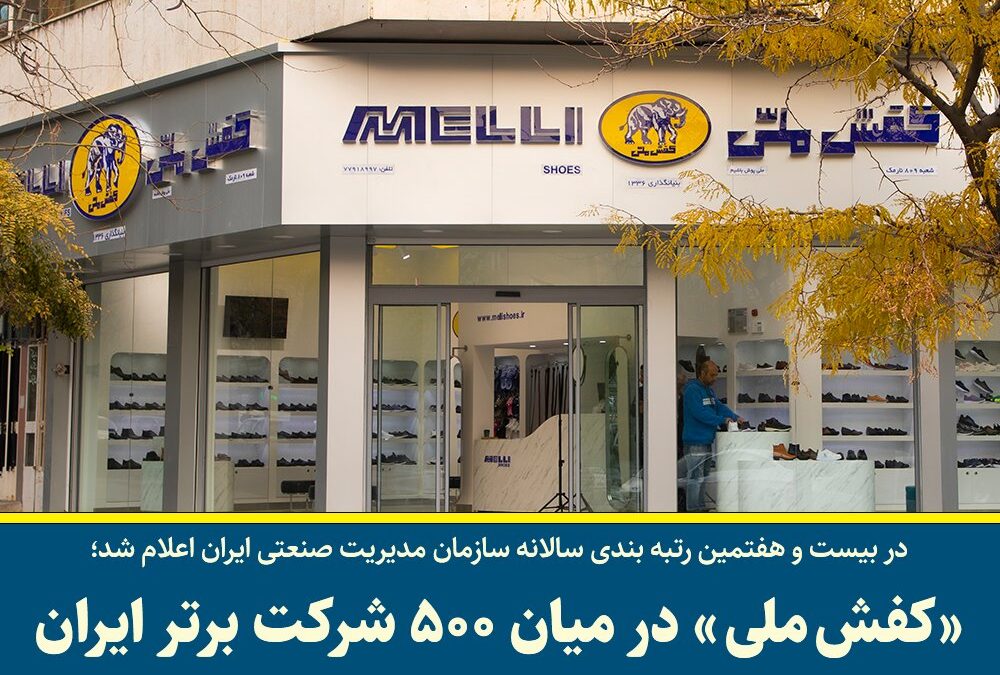 کفش ملی در میان ۵۰۰ شرکت برتر ایران