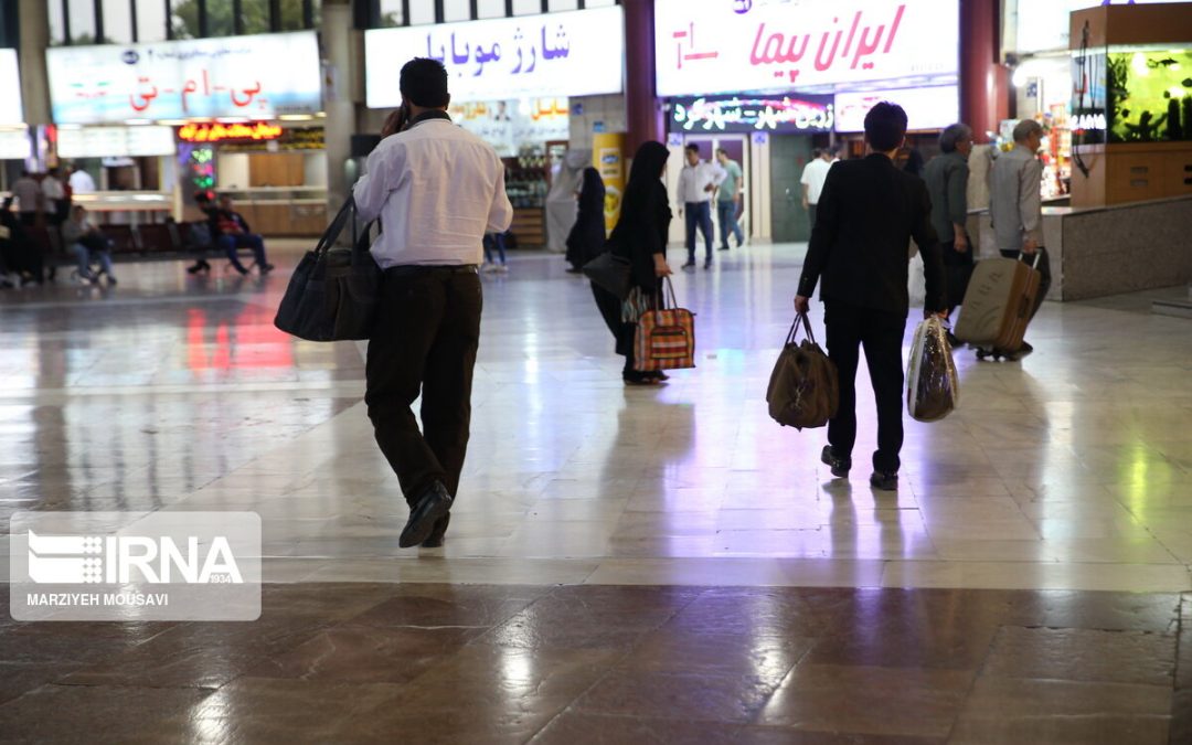 جابه‌جایی ۵.۹ میلیون نفر در بخش‌های جاده‌ای و ریلی تا ۶ فروردین