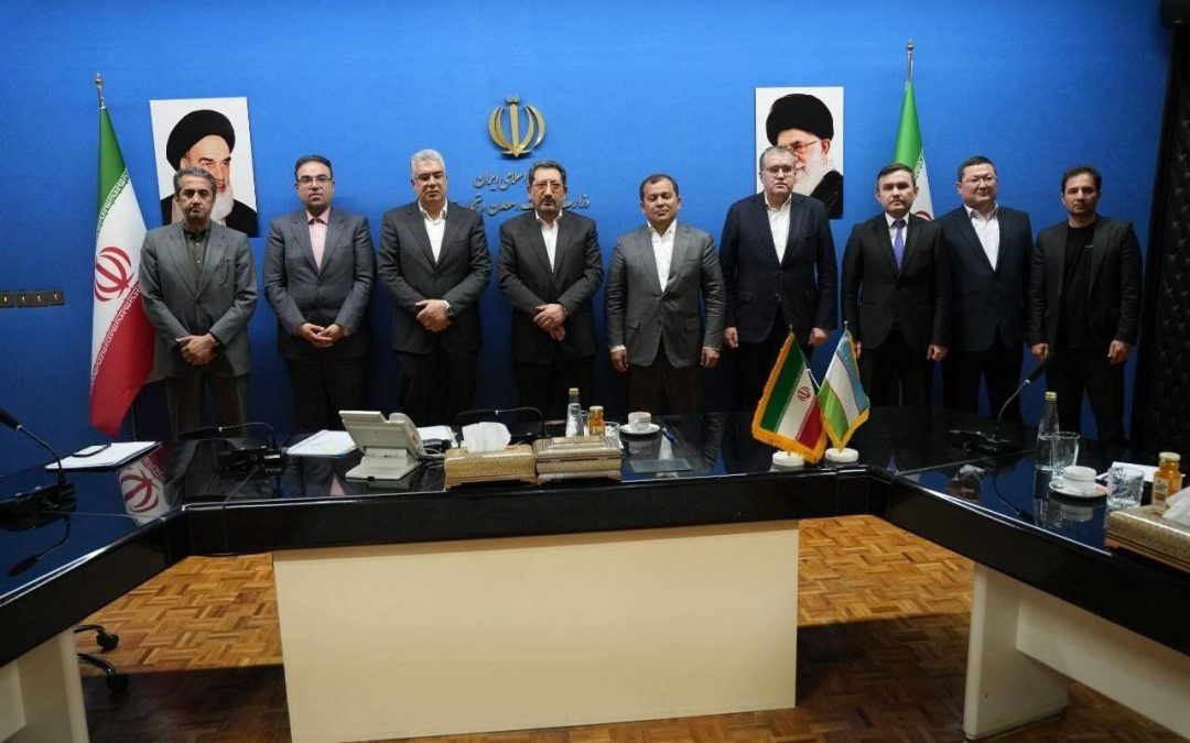 دیدار رئیس اتاق بازرگانی ازبکستان و هیات تجاری با وزیر صمت در تهران